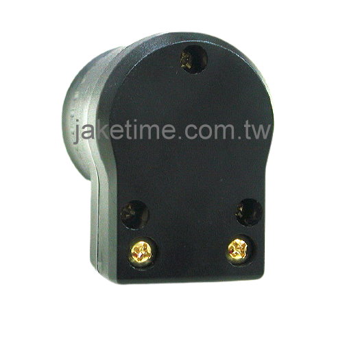 Audio Connector IEC 60320 C7 Power Connector  Black, 90 degrees L Type, Gold Plated