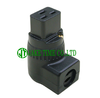 Audio Connector IEC 60320 C19 Power Connector  Black, 90 degrees L Type, Gold Plated